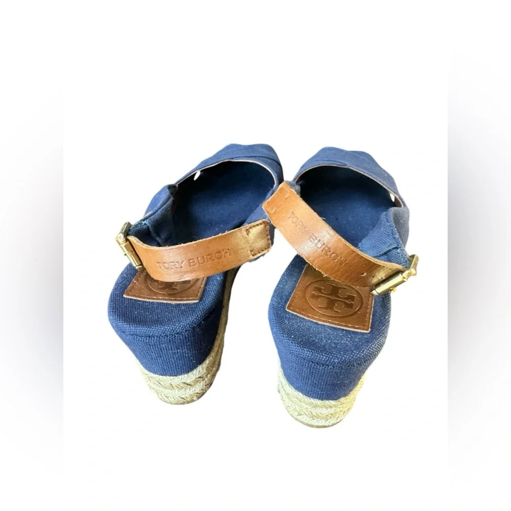 Tory Burch Blue Slingback Sandals